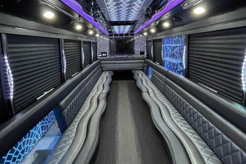 Knoxville Party Bus Interior