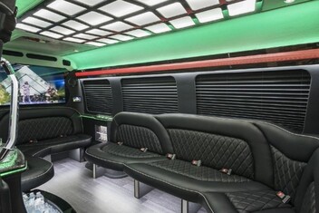 Knoxville Sprinter Party Bus Interior