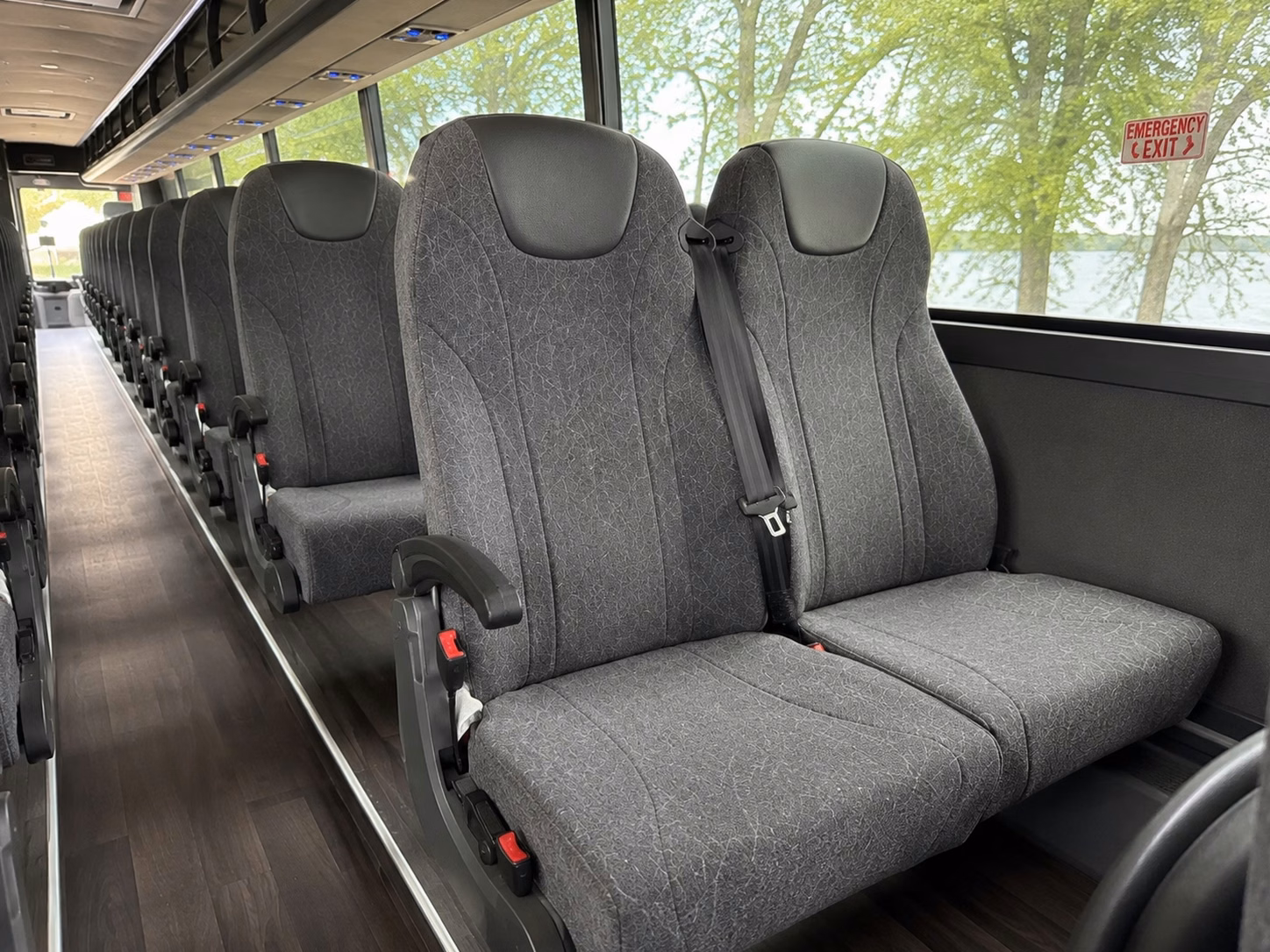 knoxville charter bus interior