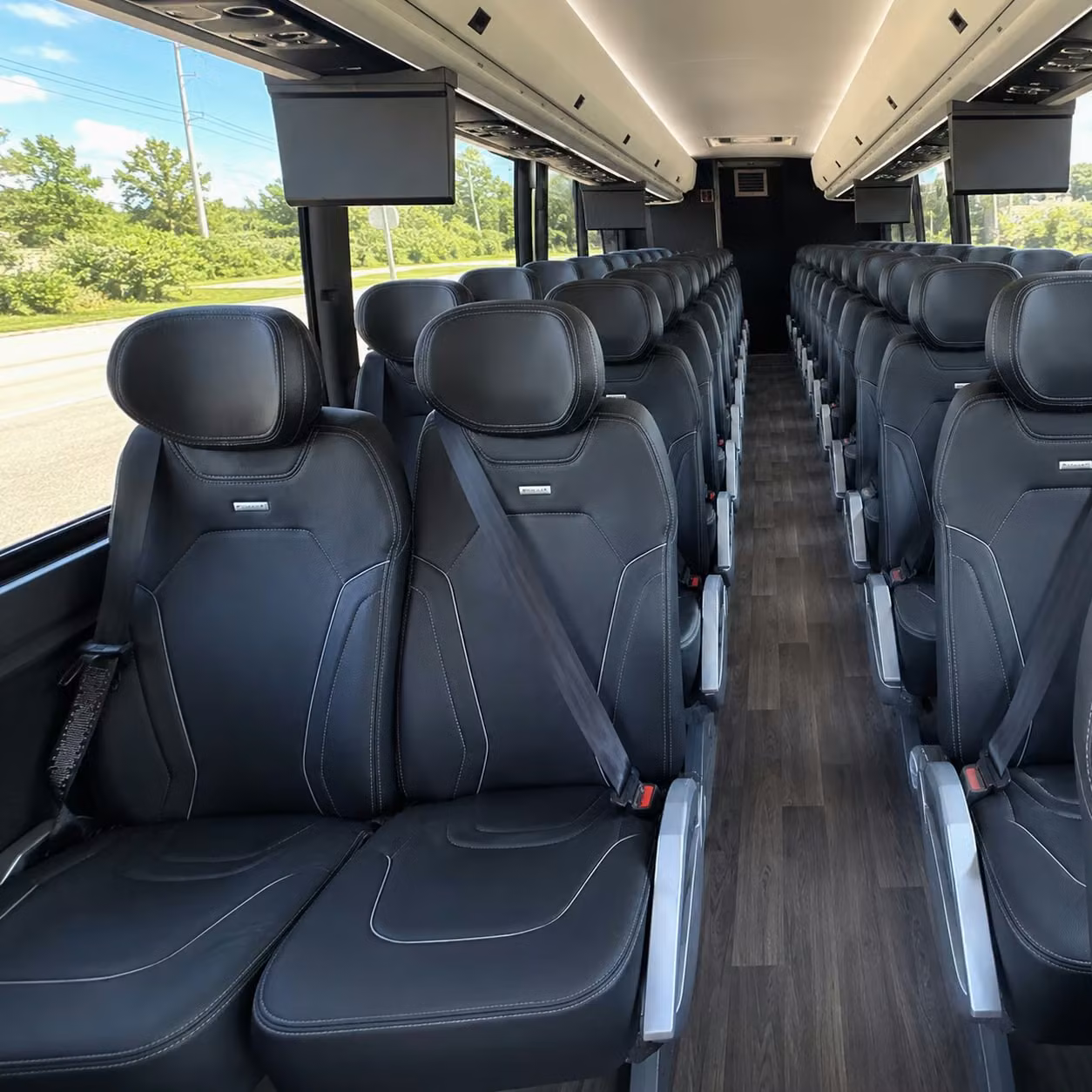knoxville charter bus rental interior
