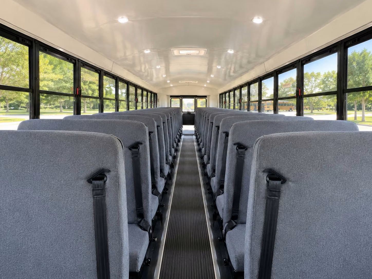 school bus inside